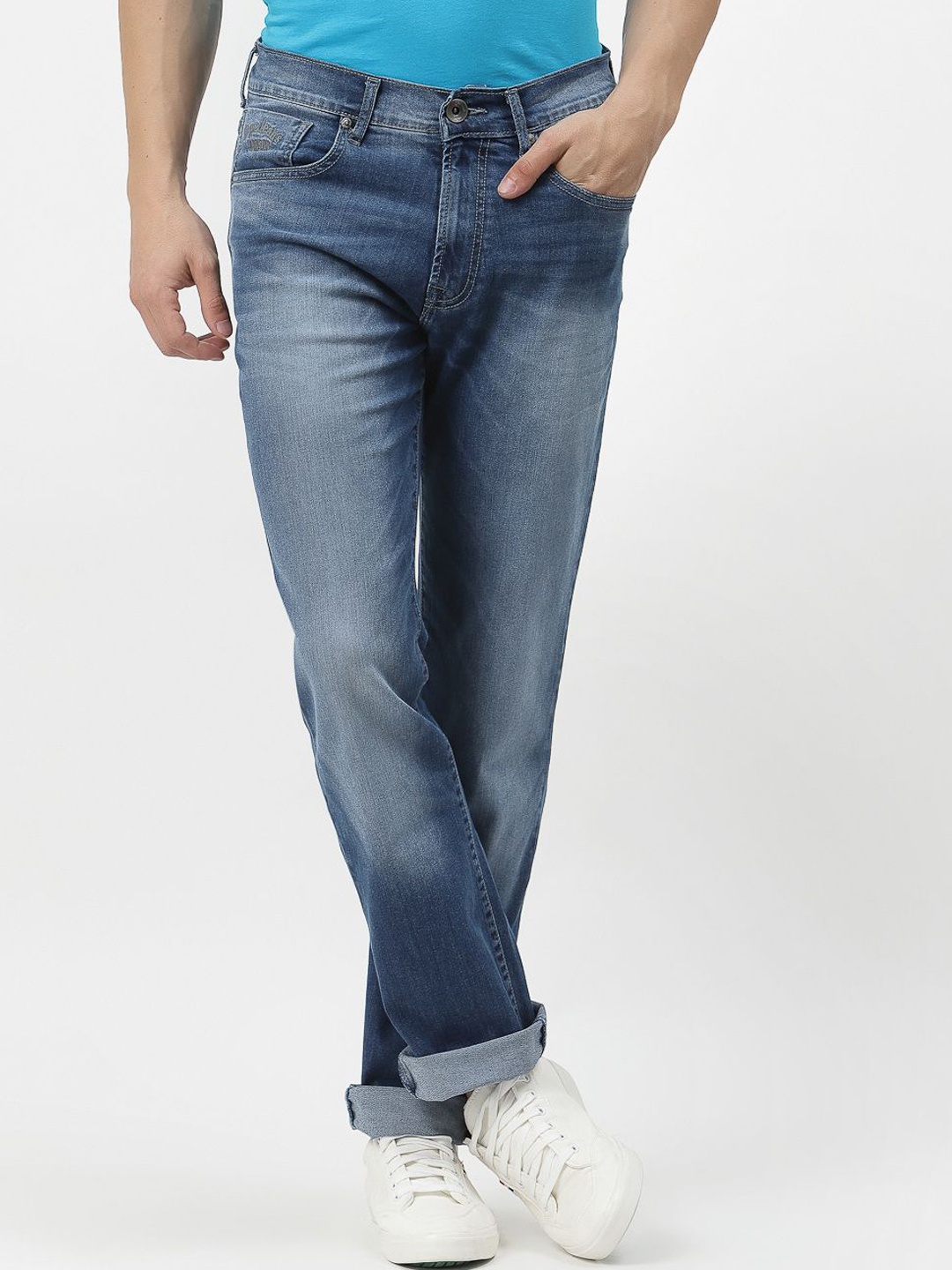 

Pepe Jeans Men Slim Fit Light Fade Stretchable Jeans, Blue