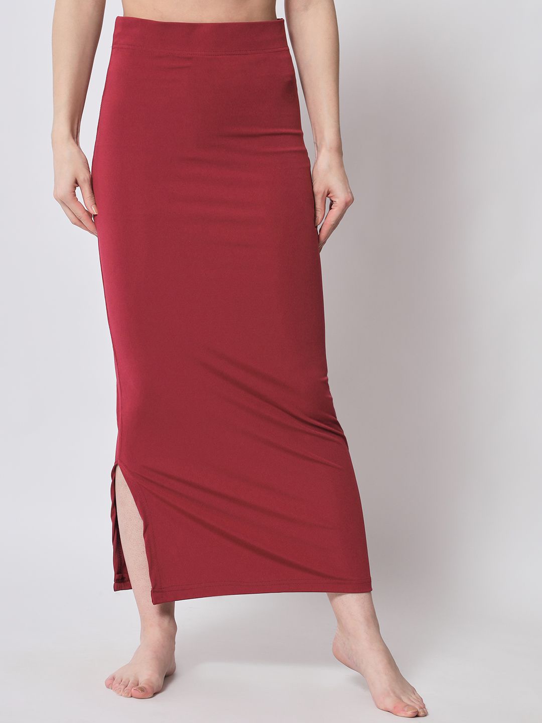 

SELETA Plain Fit Saree Shapewear, Burgundy