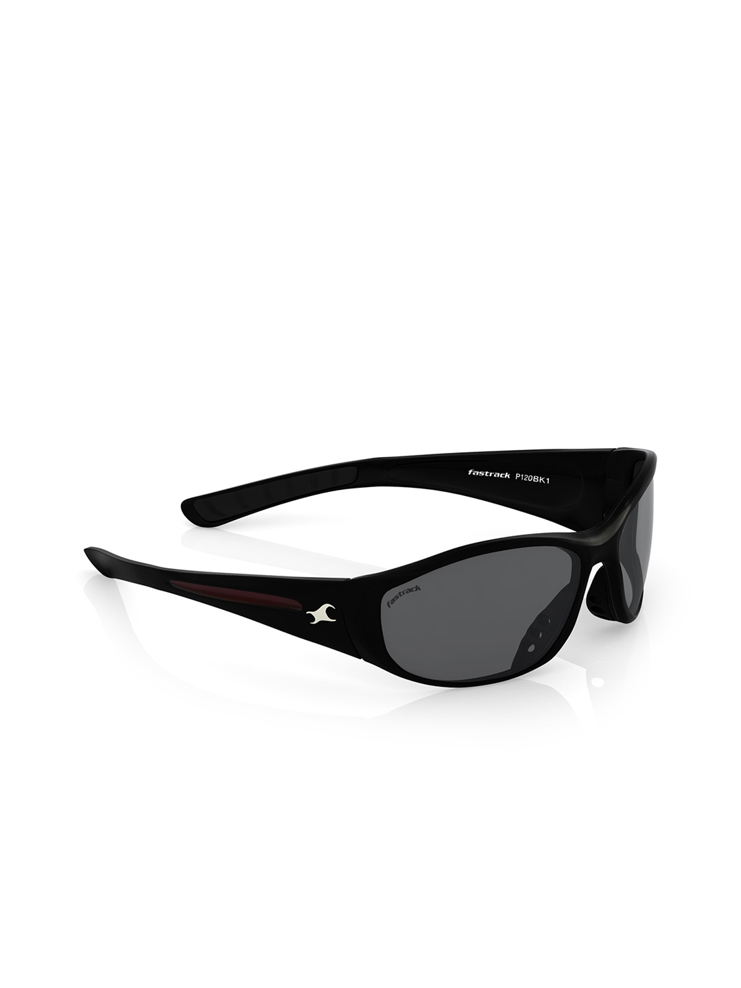 

Fastrack Men Sports Sunglasses with UV Protected Lens P120BK1V, Black
