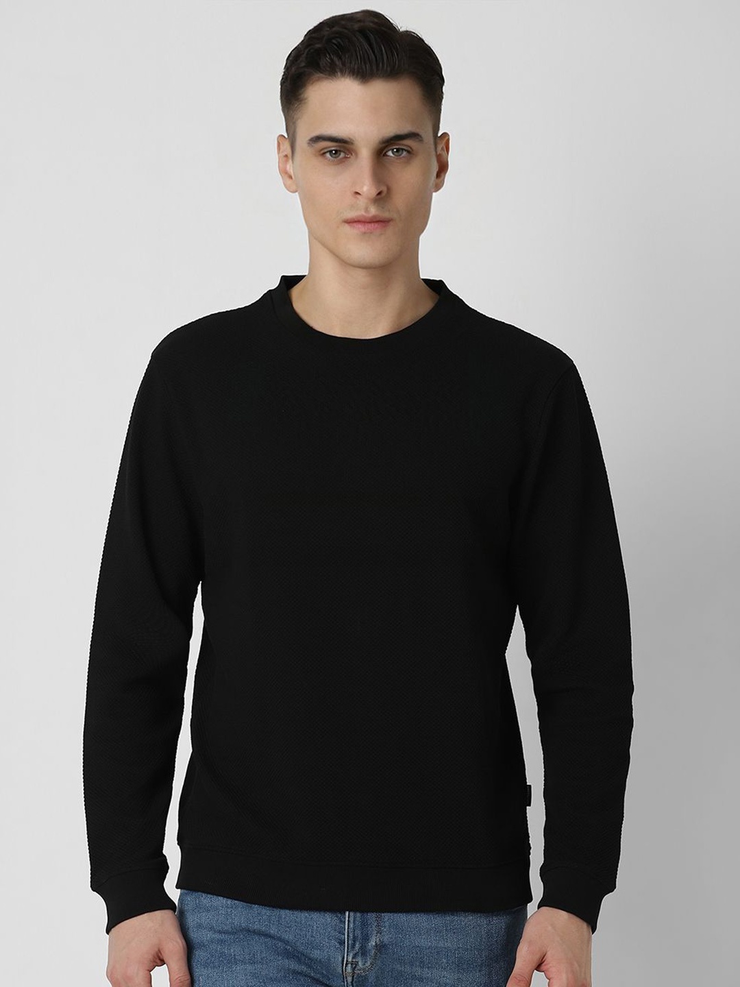 

VAN HEUSEN DENIM LABS Men Sweatshirt, Black