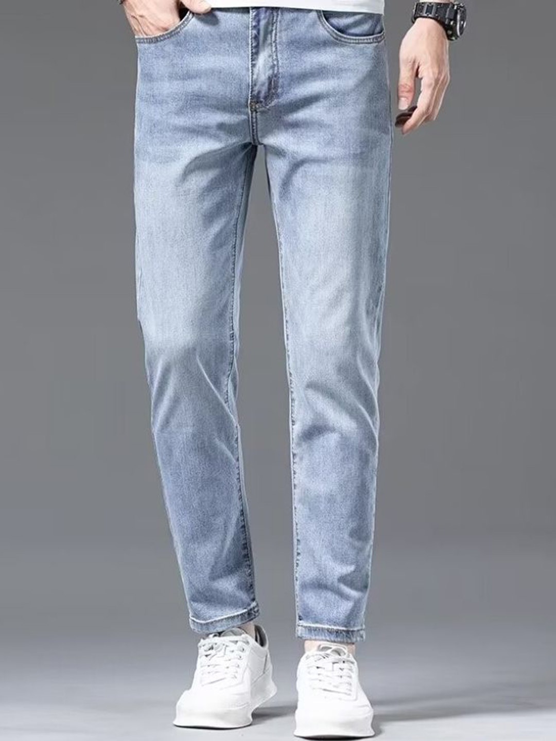 

StyleCast Men Slim Fit Heavy Fade Jeans, Blue