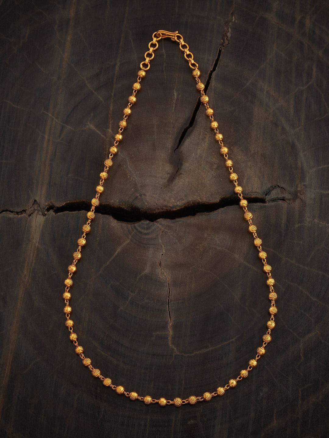 

Kushal's Fashion Jewellery Silver Gold-Plated Temple Chain
