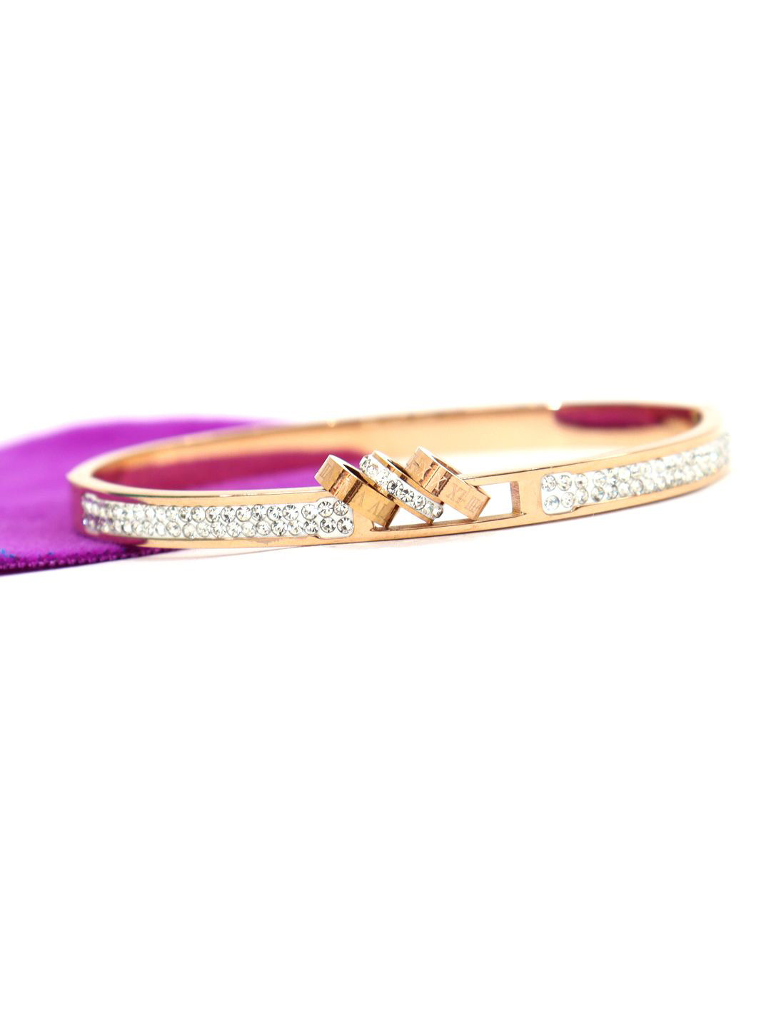 

VAGHBHATT Women Antique Rose Gold-Plated Bangle-Style Bracelet