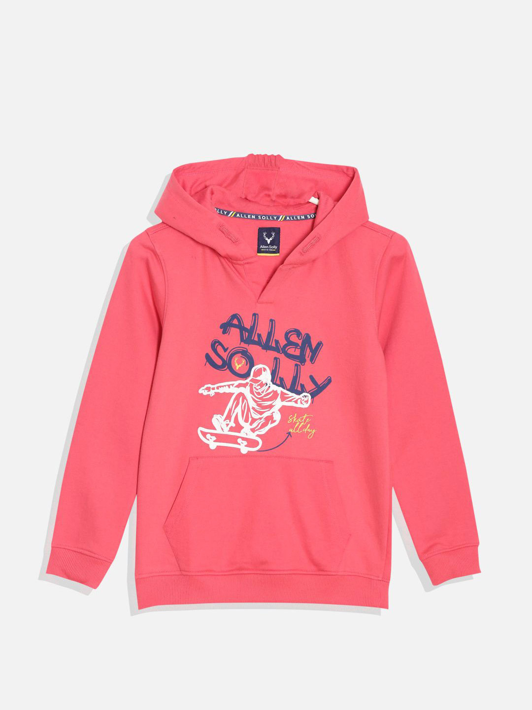 

Allen Solly Junior Boys Printed Hooded Sweatshirt, Pink