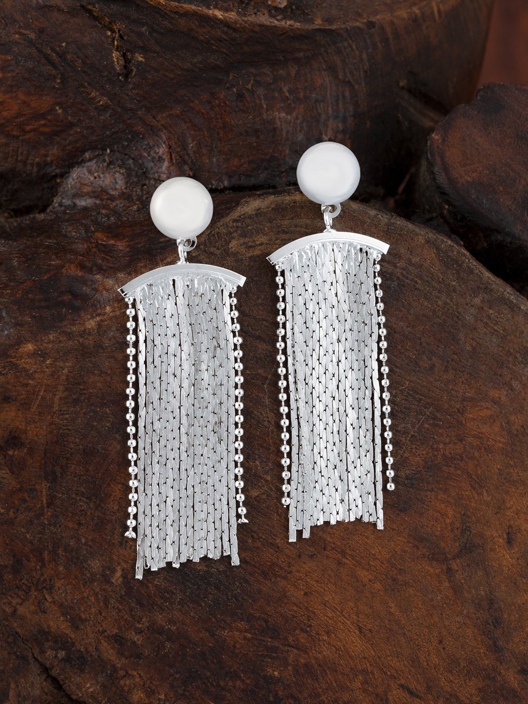 

E2O Contemporary Hoop Earrings, Silver