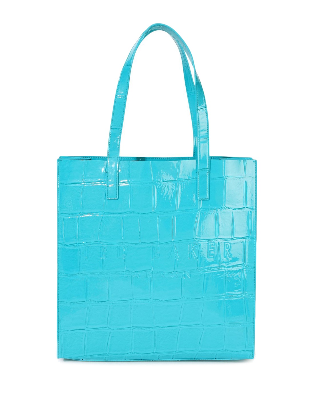 

Ted Baker PU Shopper Handheld Bag with Quilted, Teal