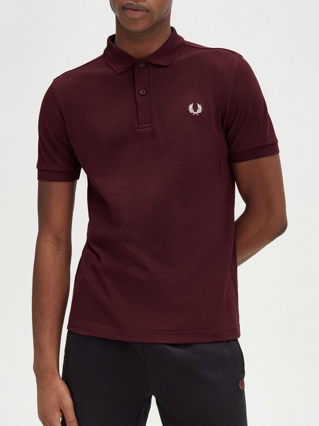 

Fred Perry Men Polo Collar T-shirt, Red