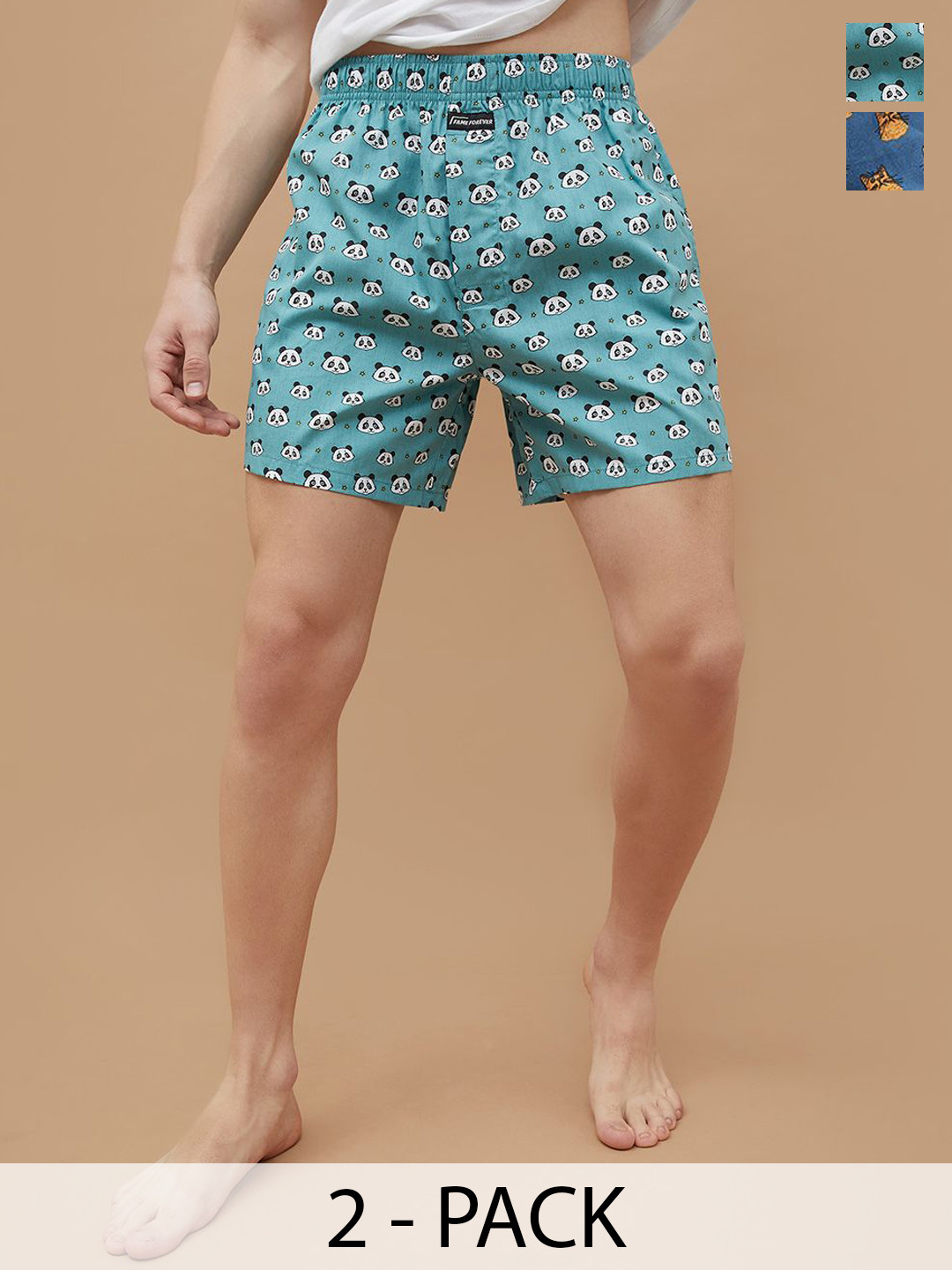 

Fame Forever by Lifestyle Pack of 2 Printed Boxer 1000013713263-MULTI, Blue