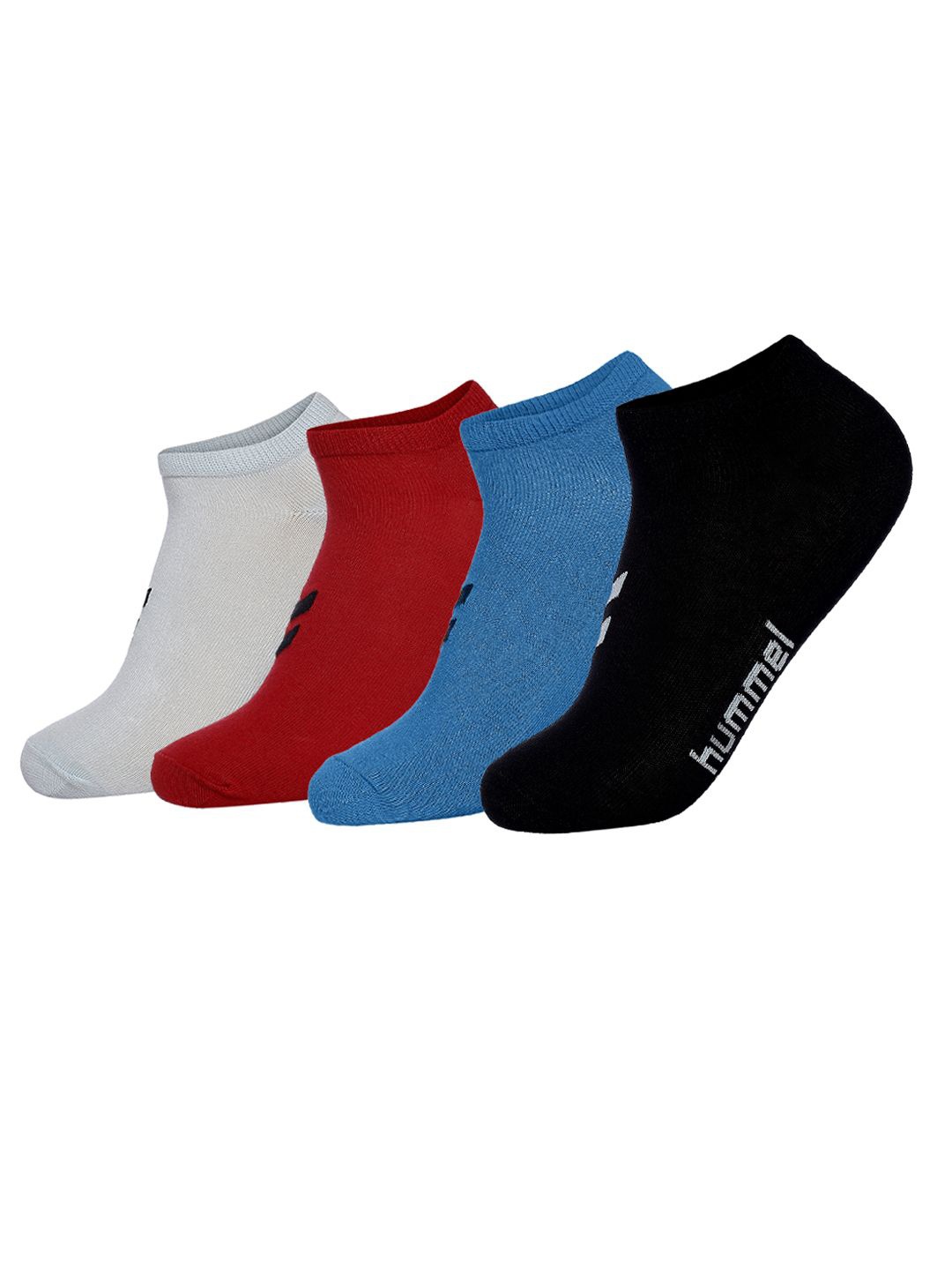 

hummel Men Pack Of 4 Ankle Length Socks, White