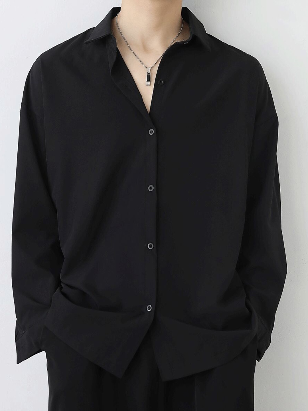 

StyleCast Men Opaque Party Shirt, Black