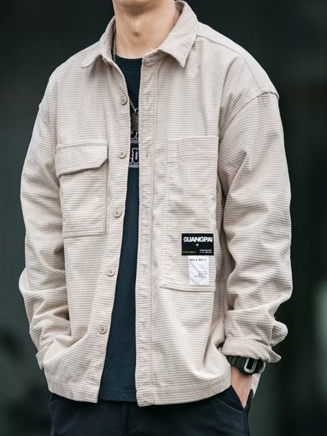 

StyleCast Men Opaque Casual Shirt, Cream