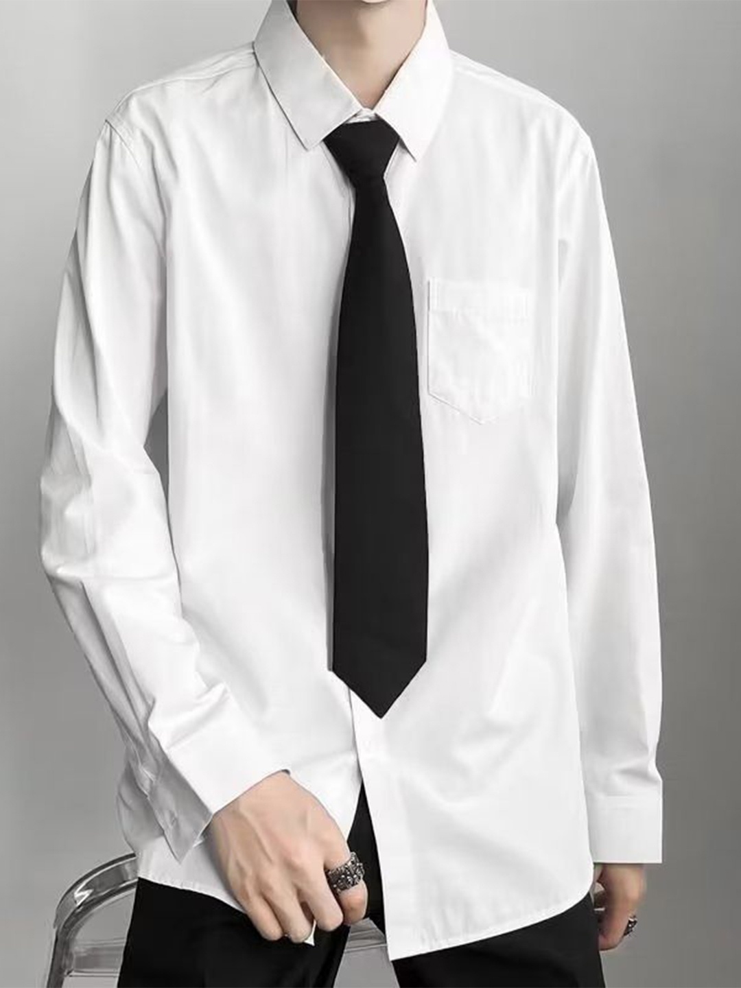 

StyleCast Men Opaque Formal Shirt, White