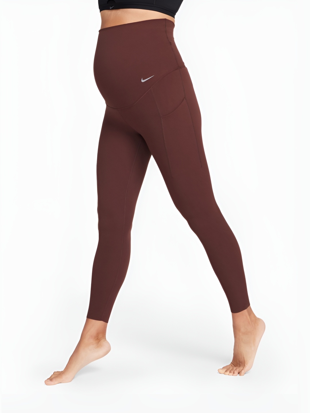 

Nike Women's Gentle-Support High-Waisted 7/8 Leggings (Maternity), Brown