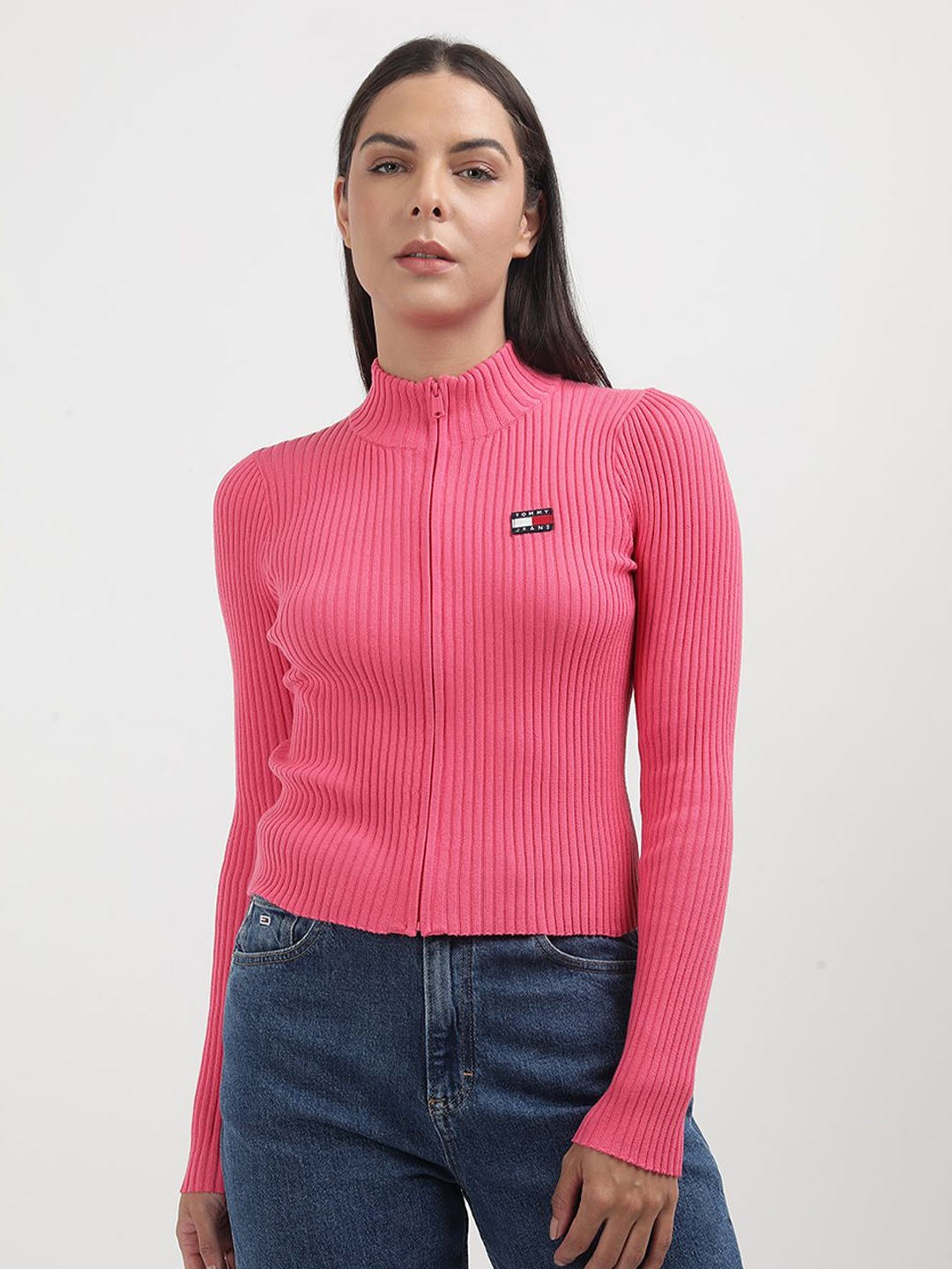 

Tommy Hilfiger Women Ribbed Cardigan, Pink