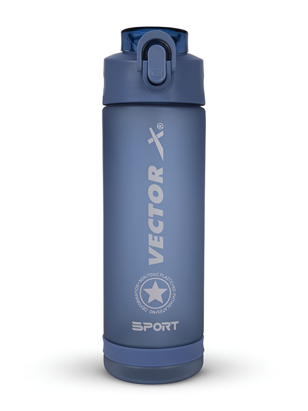 

VECTOR X Blue & White Typography Printed Water Bottle 600 ml