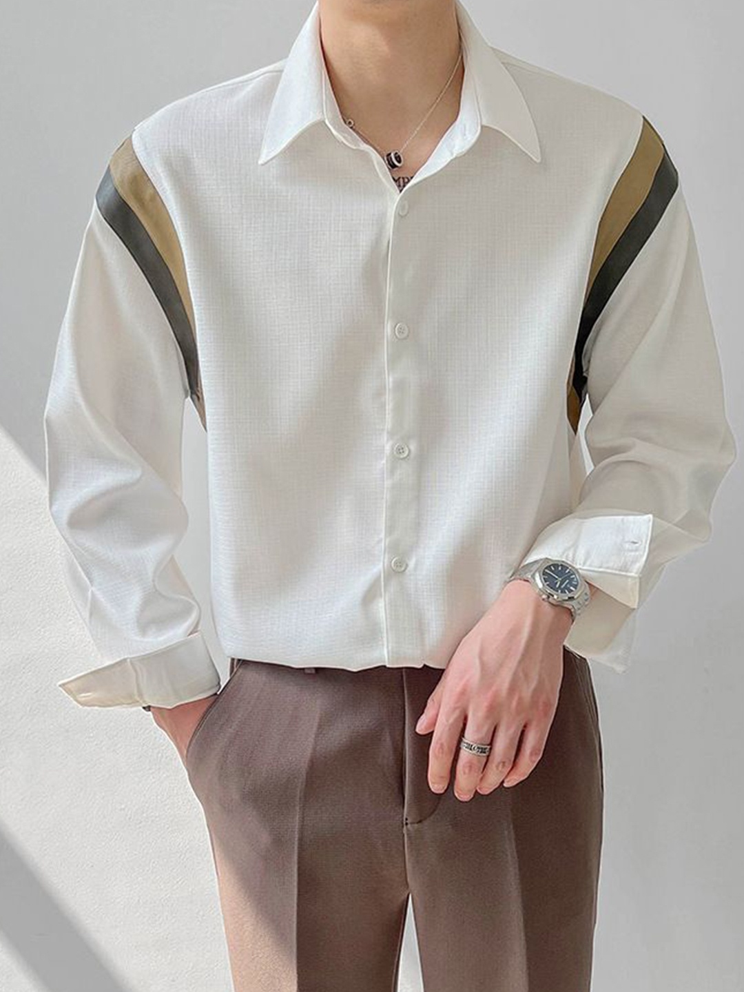 

StyleCast Men Opaque Party Shirt, White