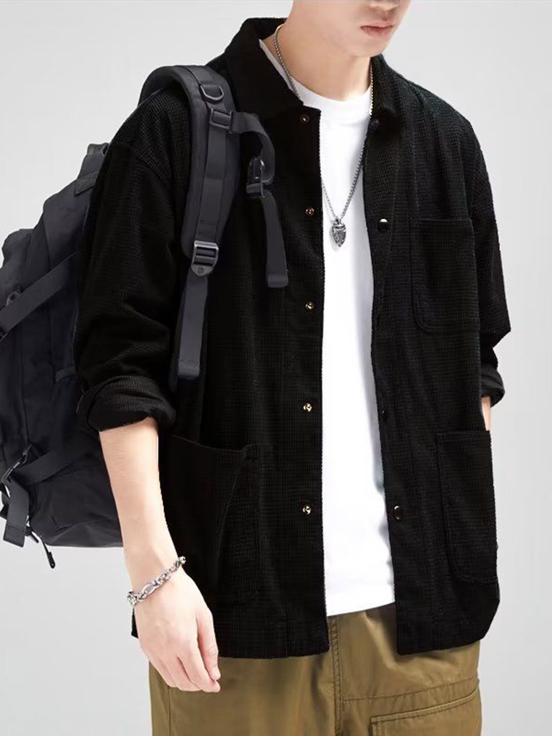 

StyleCast Men Opaque Casual Shirt, Black