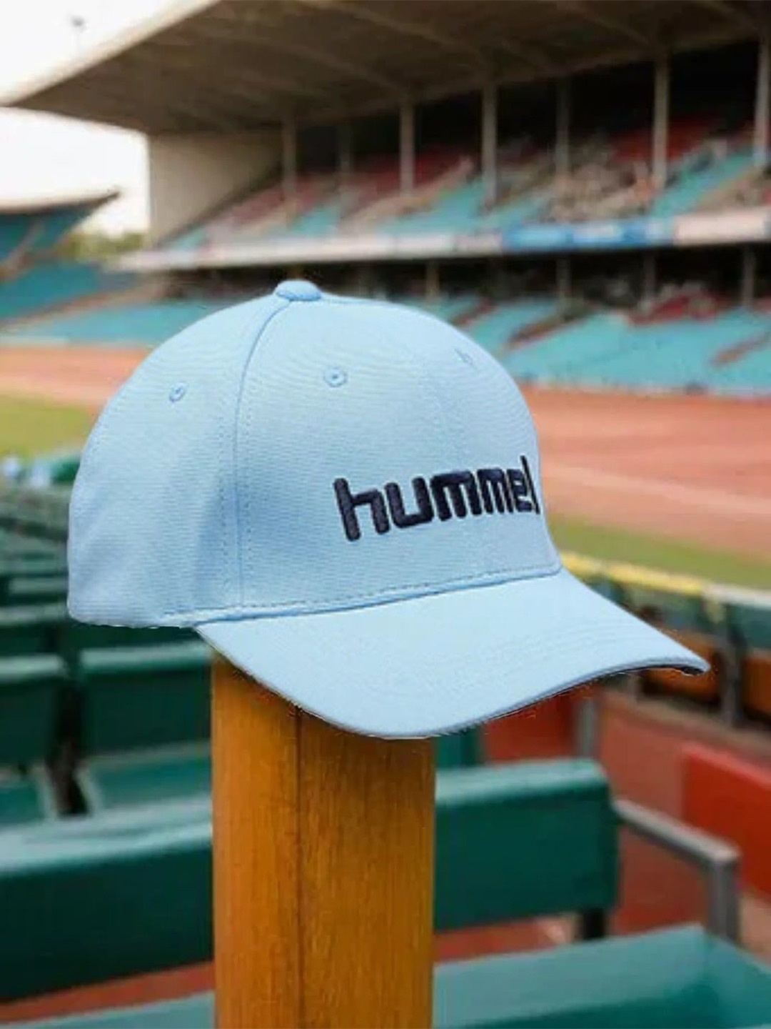 

hummel Unisex Embroidered Baseball Cap, Blue