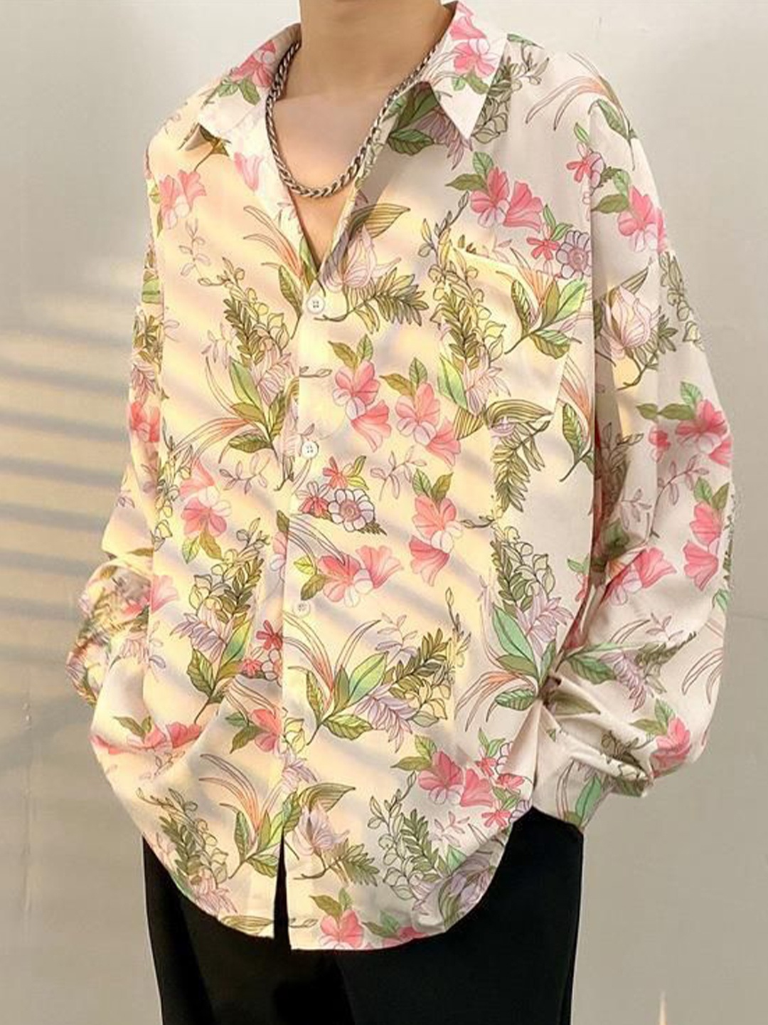 

StyleCast Men Floral Opaque Printed Casual Shirt, Pink