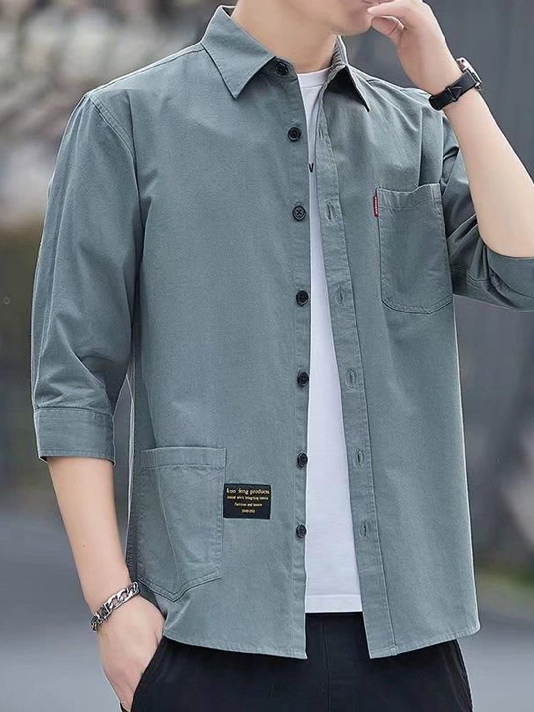 

StyleCast Men Opaque Casual Shirt, Teal