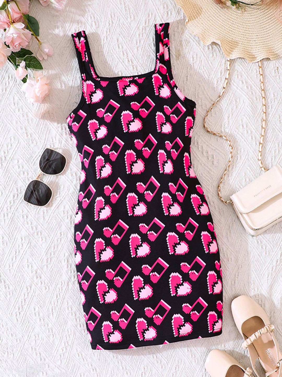 

INCLUD Printed Sheath Dress, Pink
