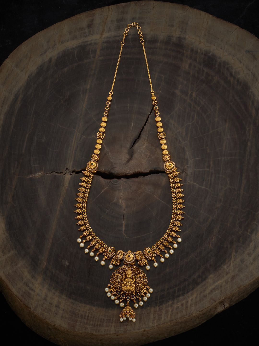 

Kushal's Fashion Jewellery Copper Gold-Plated Antique Necklace