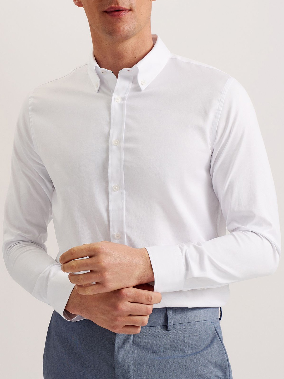 

Ted Baker Men Slim Fit Opaque Casual Shirt, White