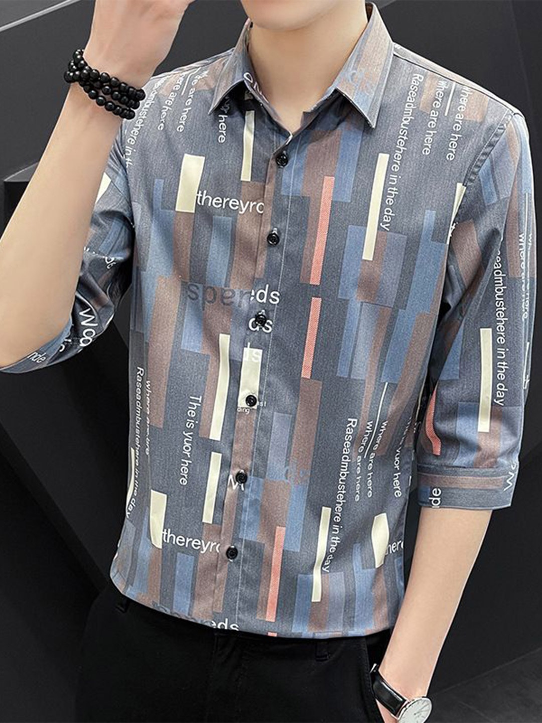 

StyleCast Men Opaque Printed Casual Shirt, Multi