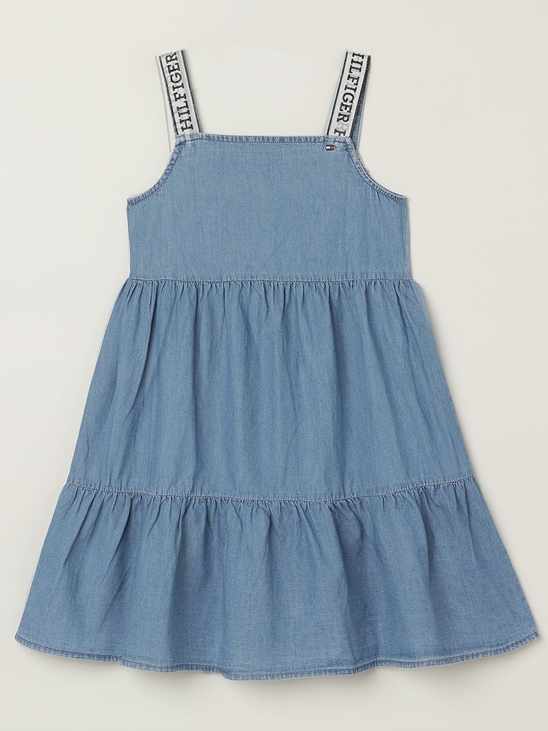 

Tommy Hilfiger Girl Pinafore Shoulder Straps Dress, Blue