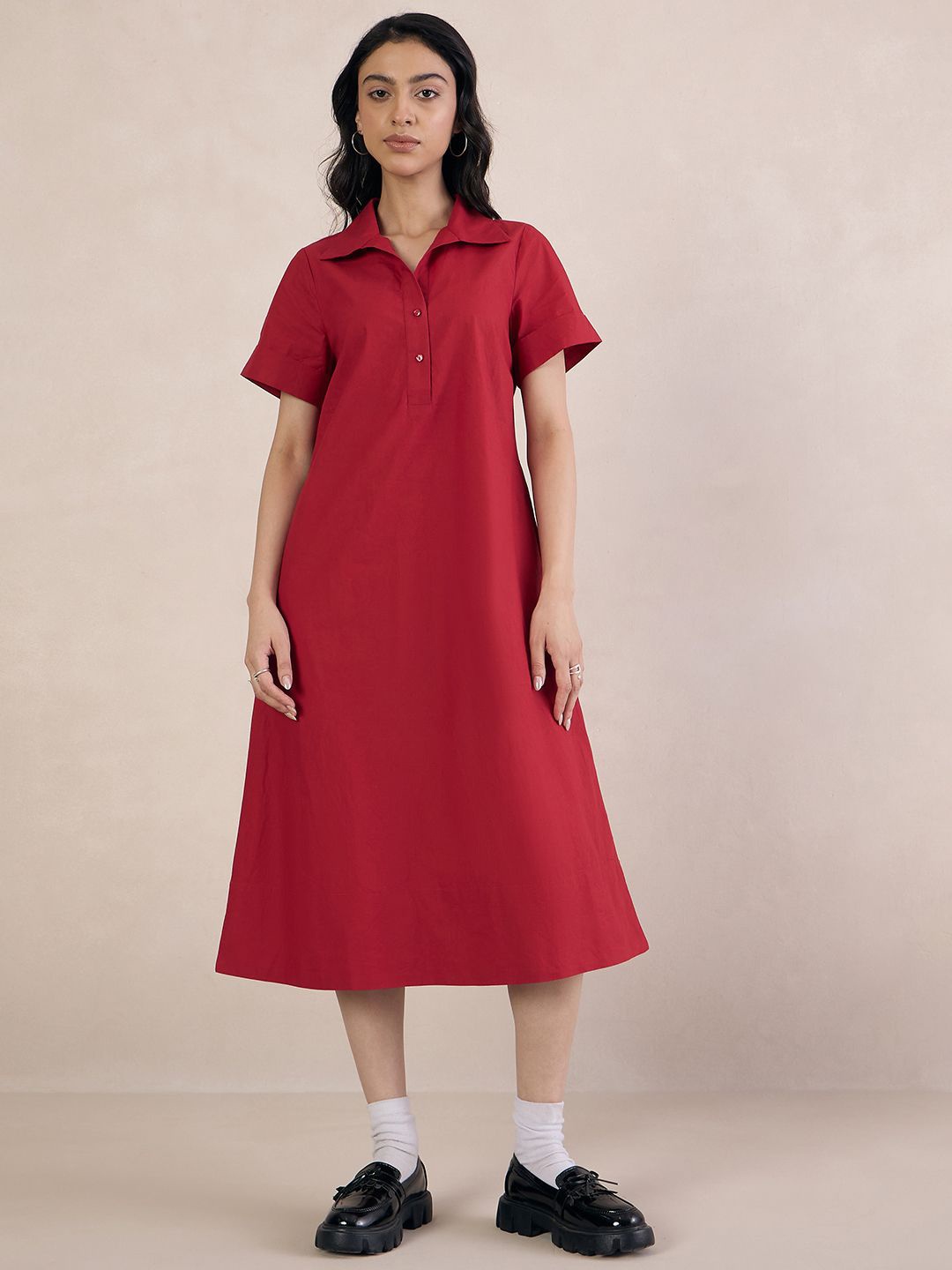 

FEMMELLA T-shirt Midi Dress, Red