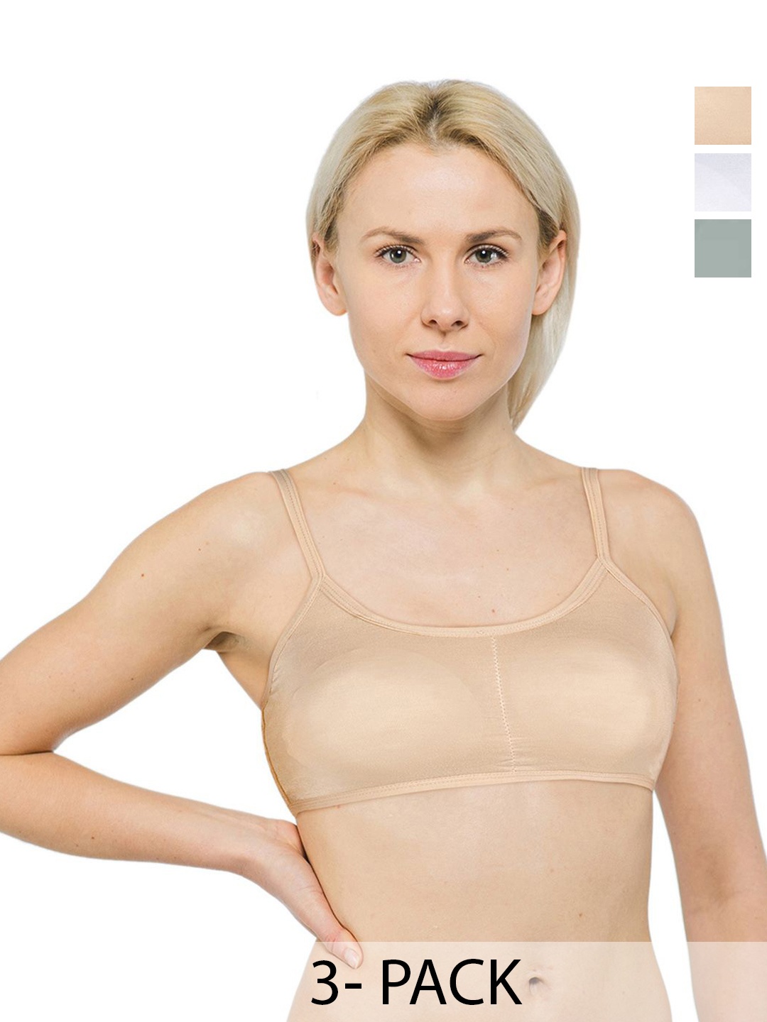 

ComfyStyle Bra Full Coverage Underwired Lightly Padded, Beige