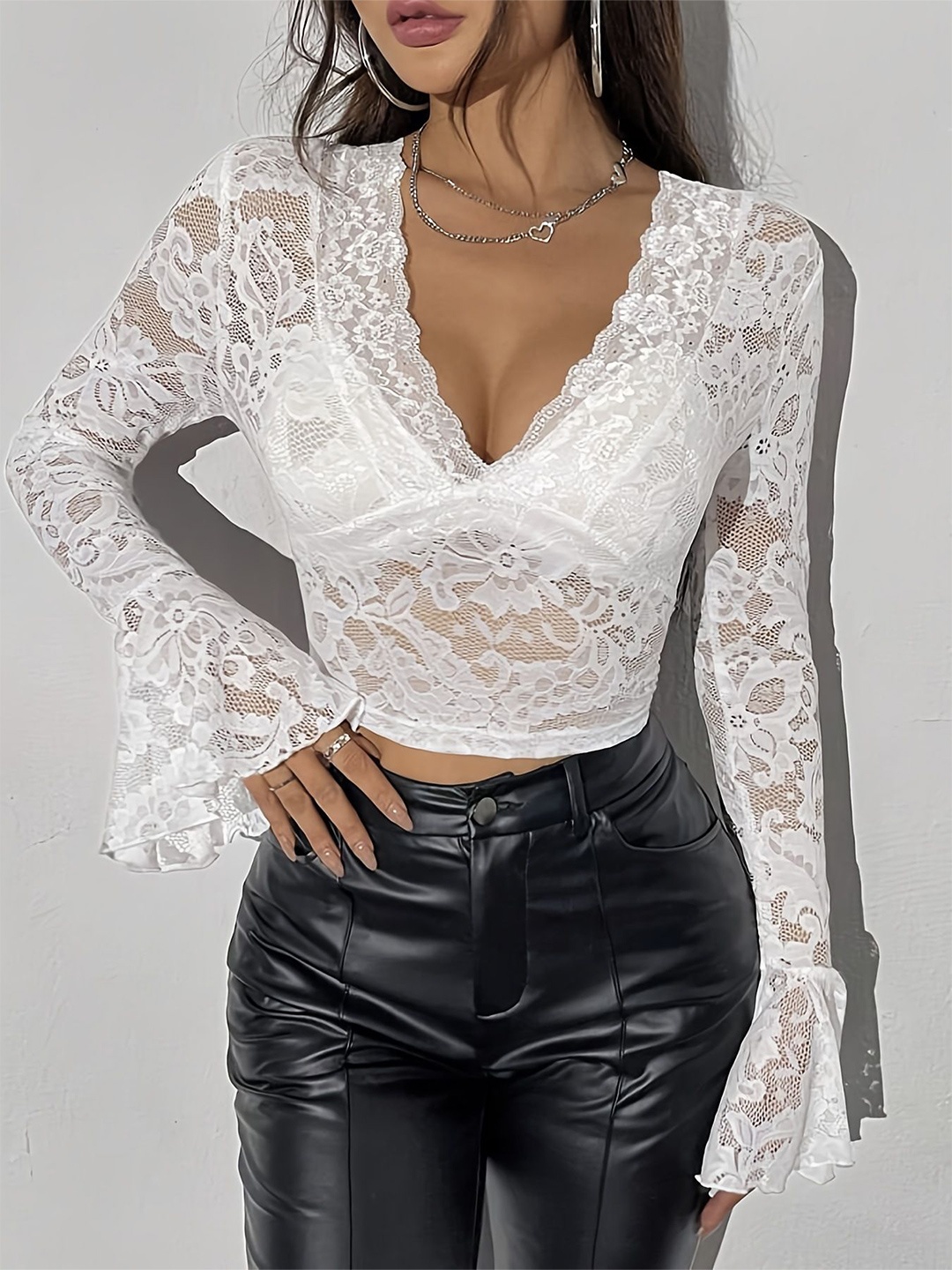 

StyleCast Crop Top, White