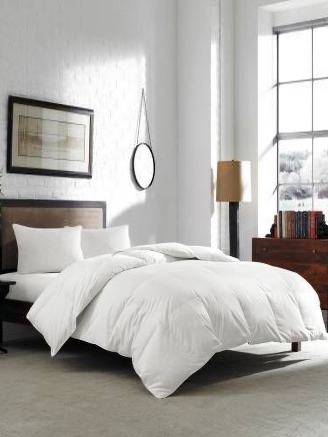 

CURIOUS LIFESTYLE White Microfiber Heavy Winter 300 GSM Double King Bed Comforter