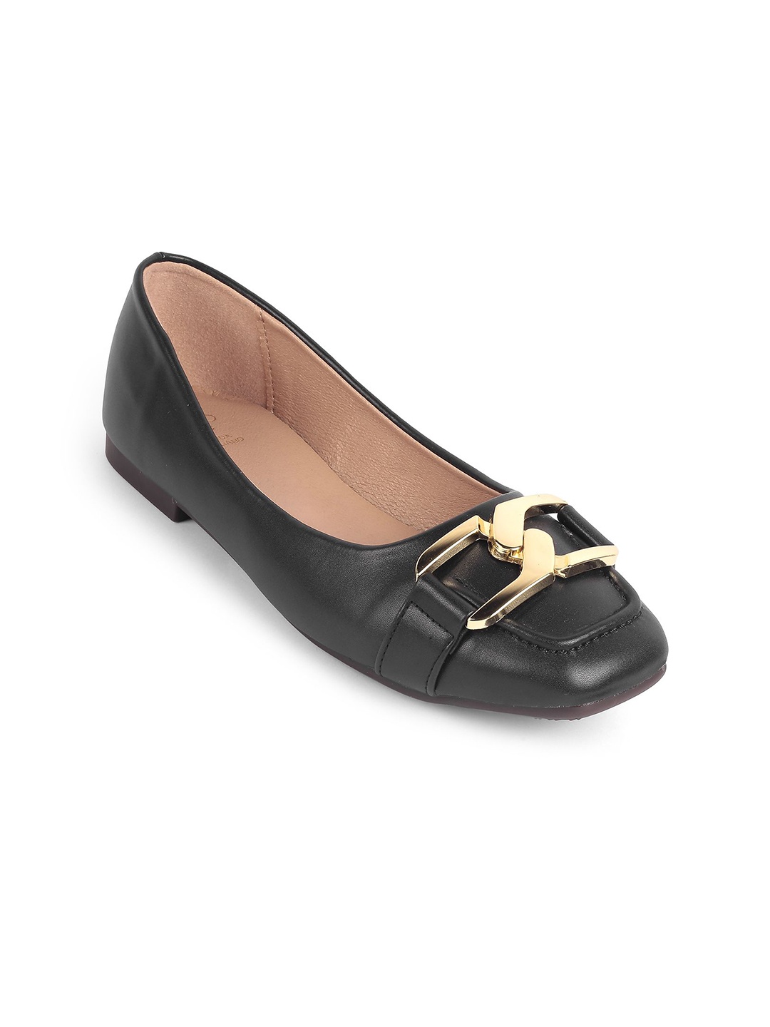 

Tresmode Women Ballerinas with Buckles Flats, Black