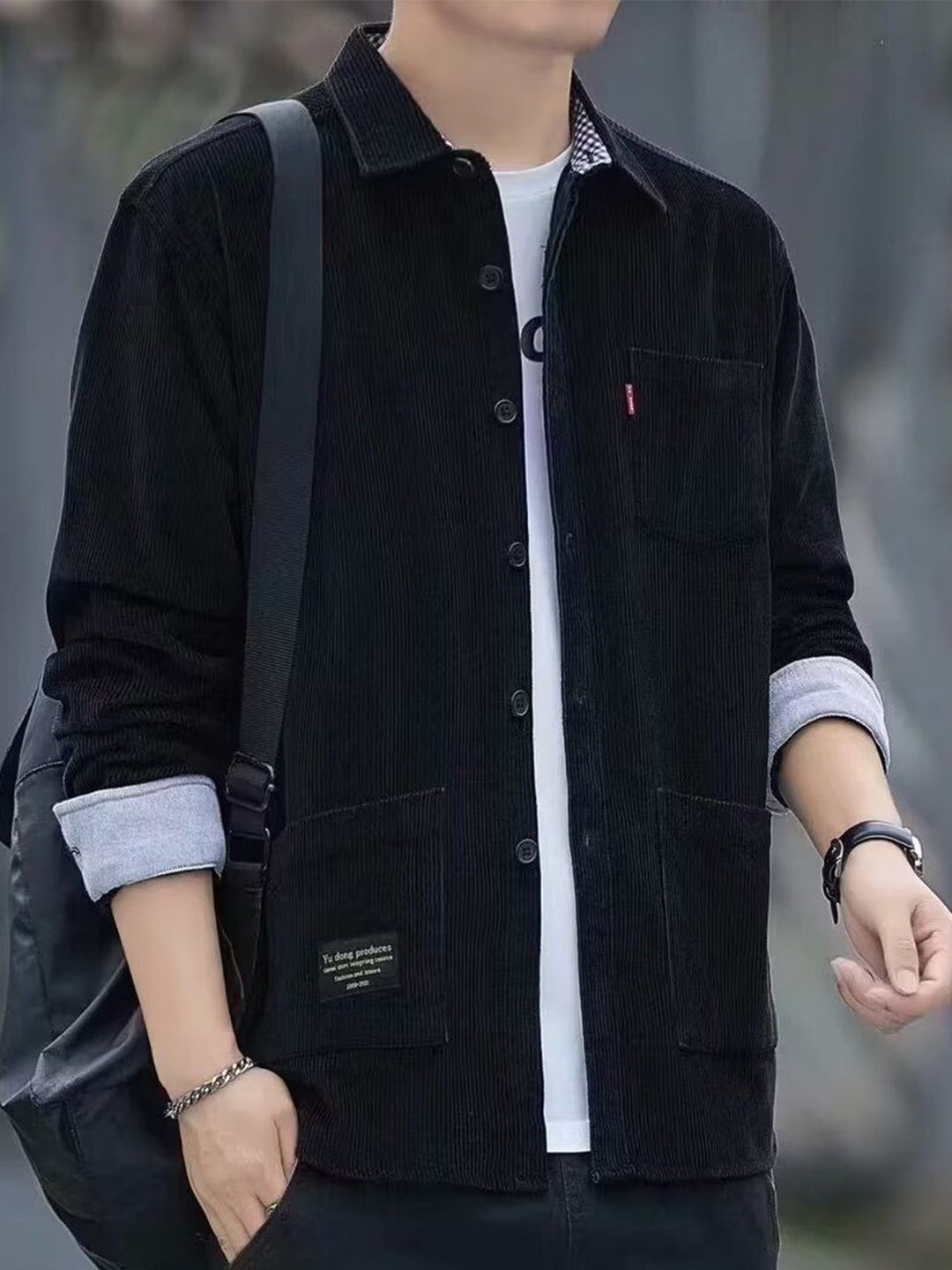 

StyleCast Men Opaque Casual Shirt, Black
