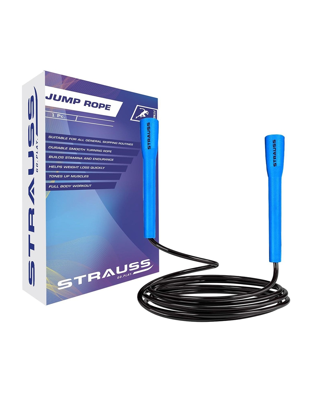 

STRAUSS Strauss Speed Skipping Rope, Grey