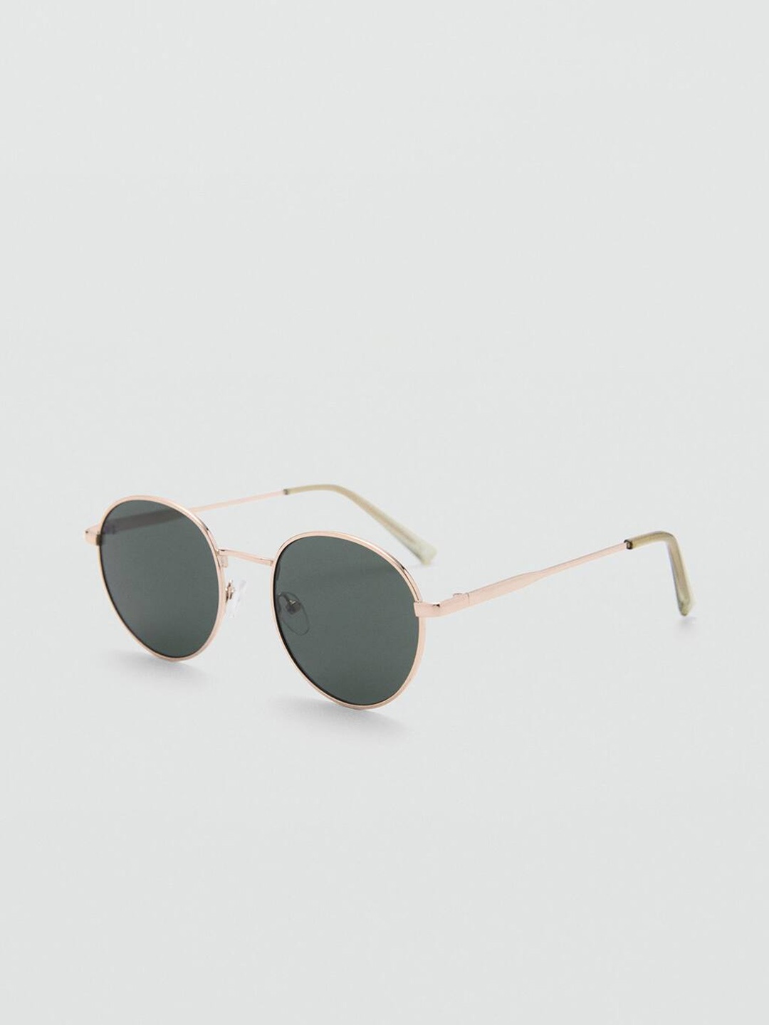 

MANGO MAN Round Sunglasses with UV Protected Lens 77070573, Green