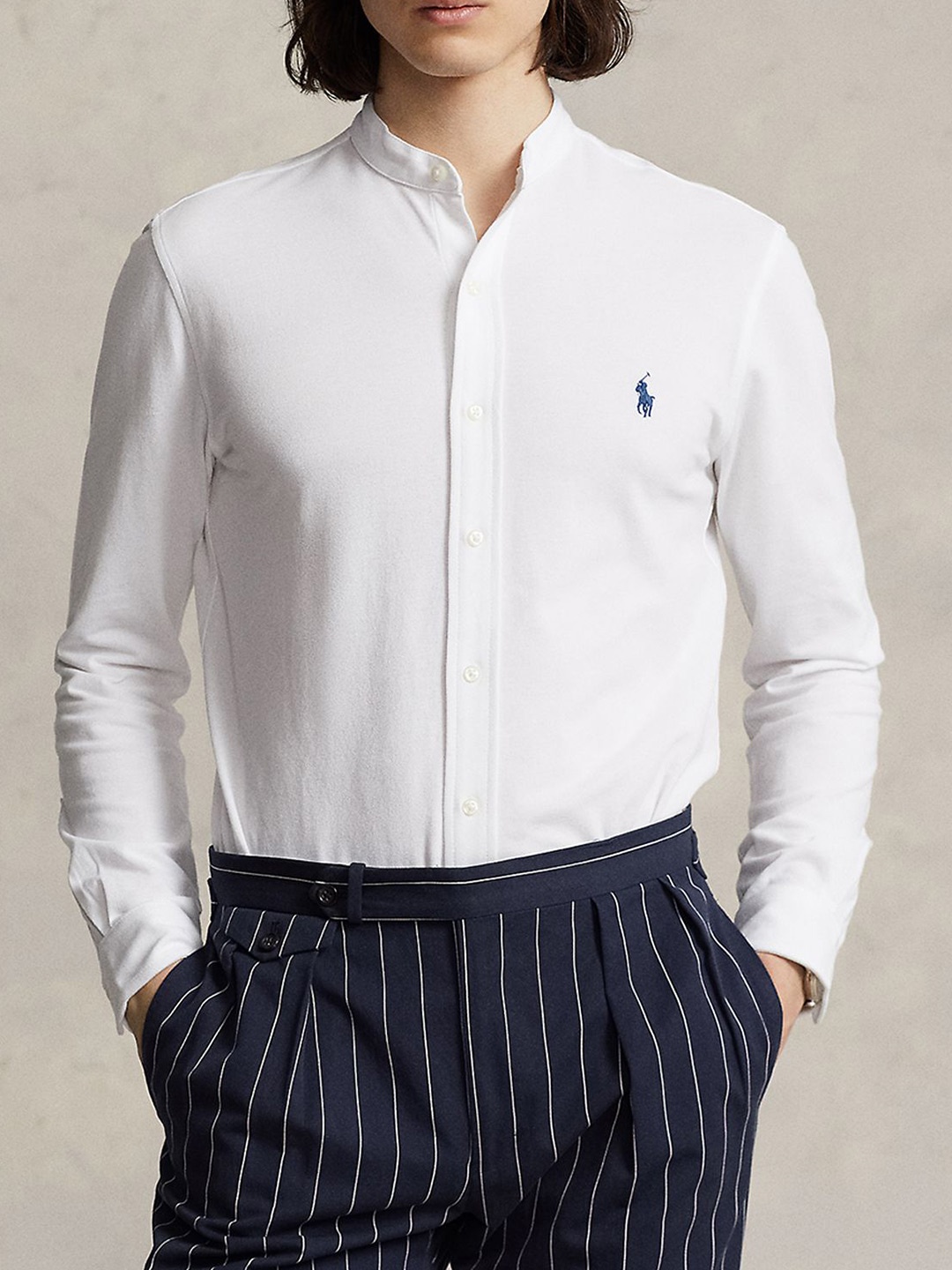 

Polo Ralph Lauren Men Slim-Fit Featherweight Mesh Shirt, White