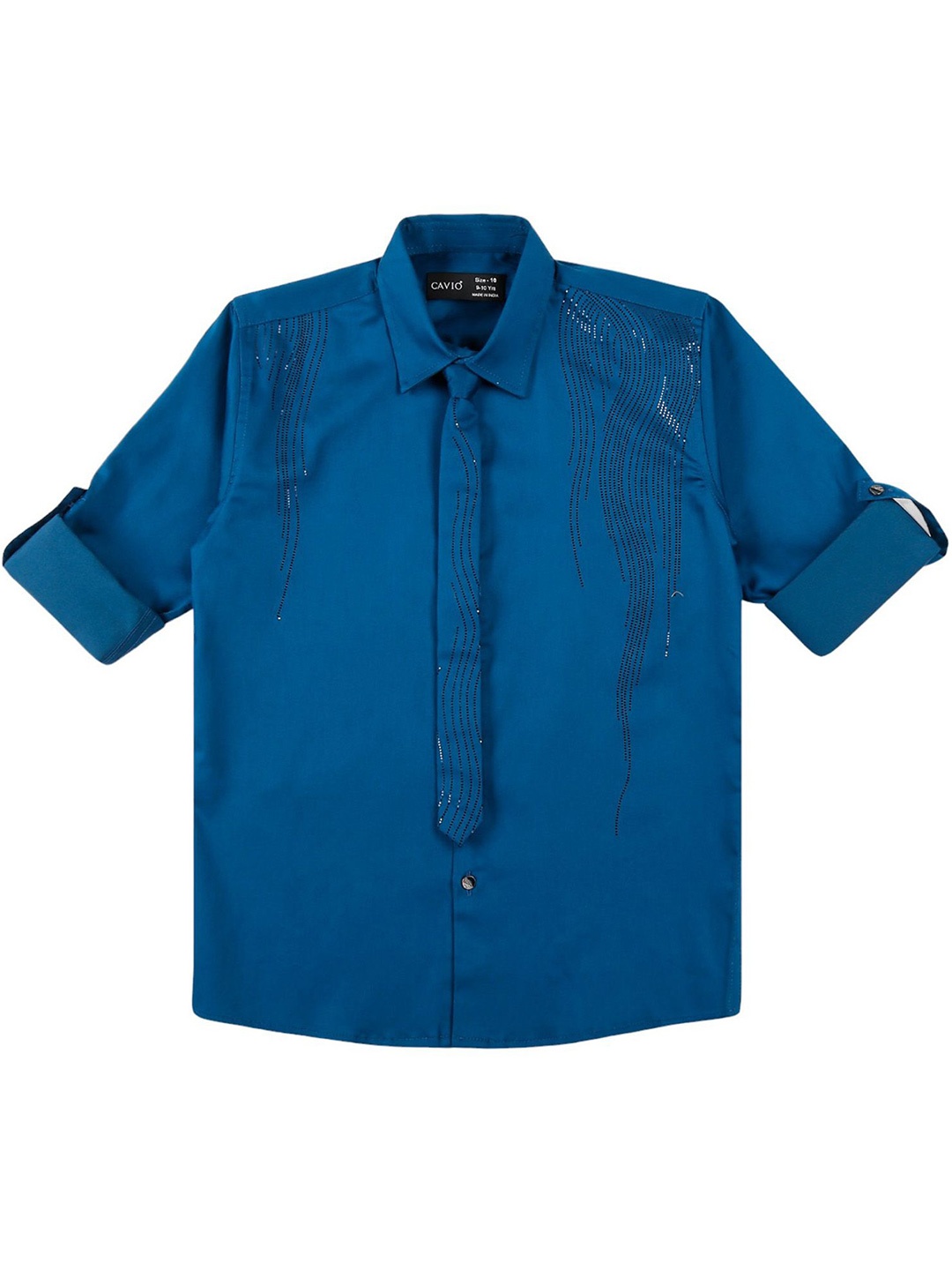 

CAVIO Boys Comfort Opaque Casual Shirt, Blue