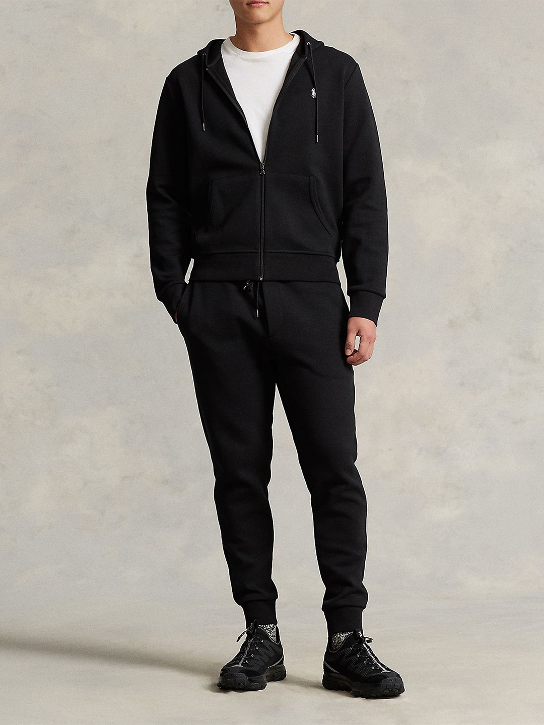 

Polo Ralph Lauren Double-Knit Full-Zip Hoodie, Black