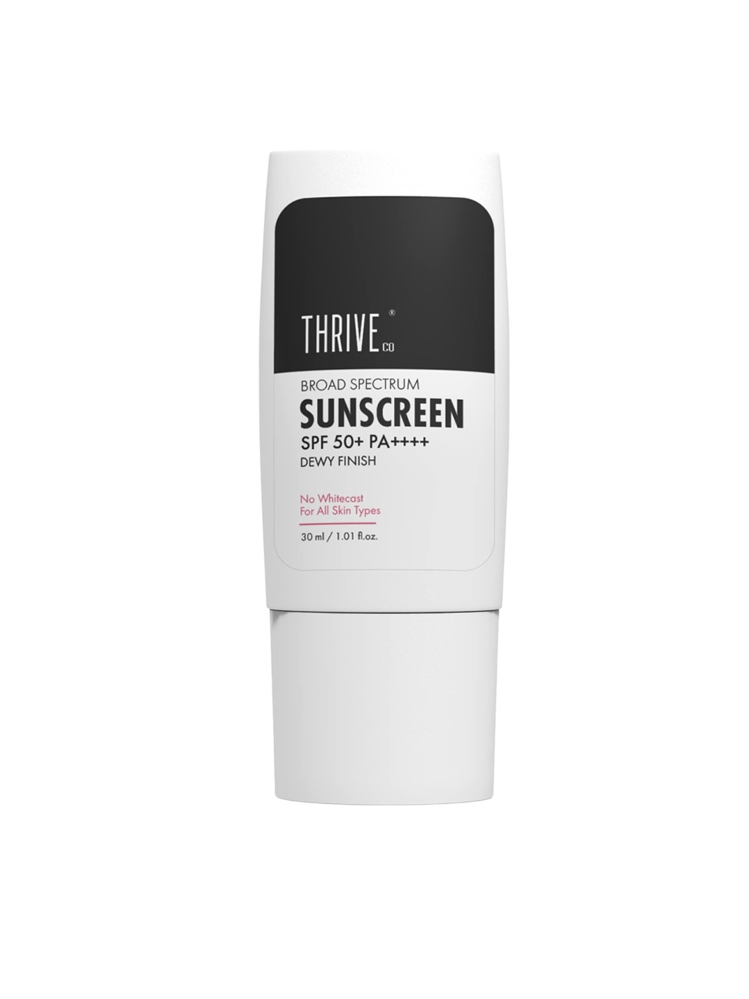 

Thriveco Broad Spectrum Dewy Finish Sunscreen SPF50+ PA++++ 30ml, White
