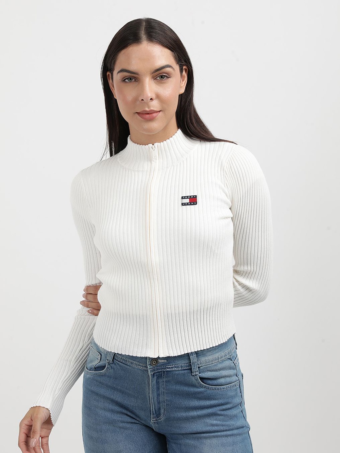 

Tommy Hilfiger Women Ribbed Pullover, White