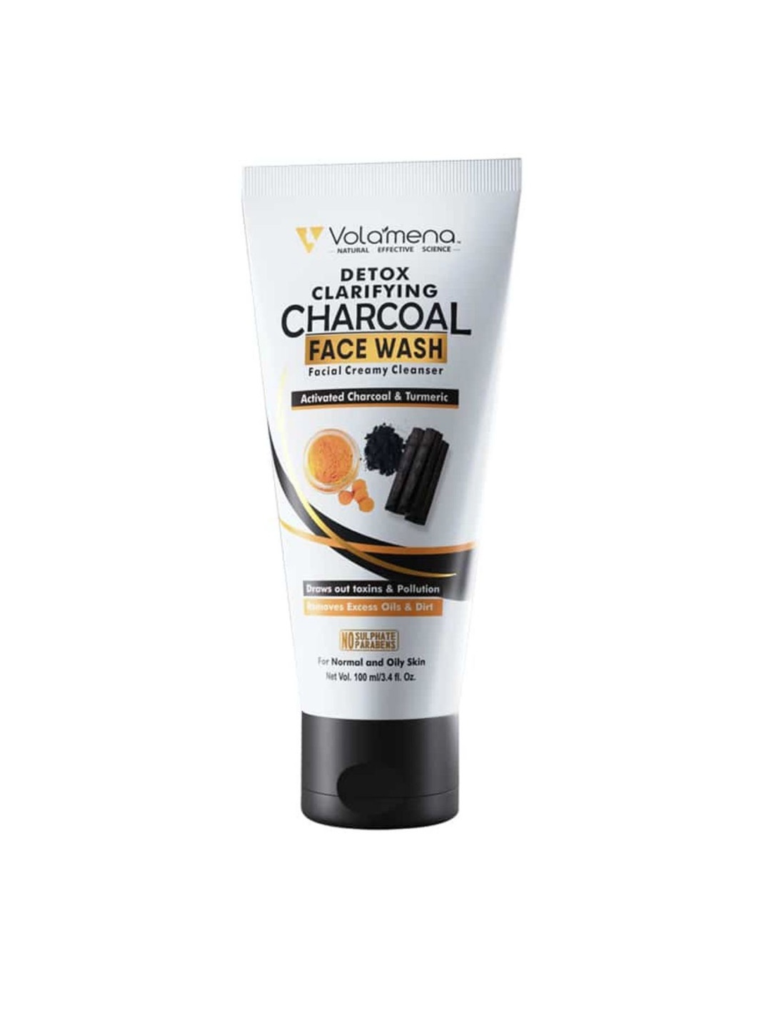 

Volamena Detox Clarifying Creamy Charcoal Face Wash 100 ml, White