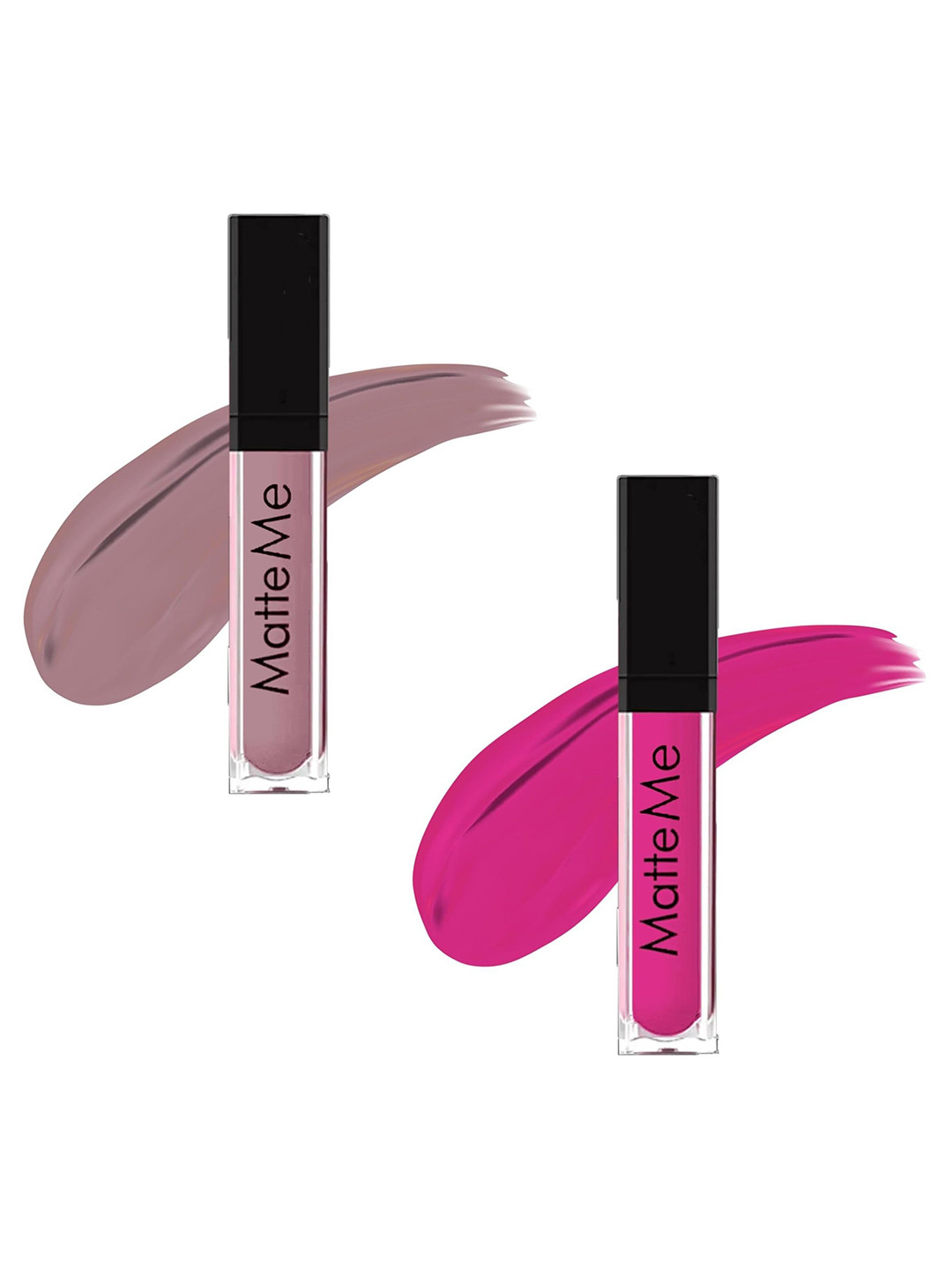 

FAVON Set of 2 Matte Me Waterproof Liquid Lipstick 6 ml each - Nude & Dark Pink