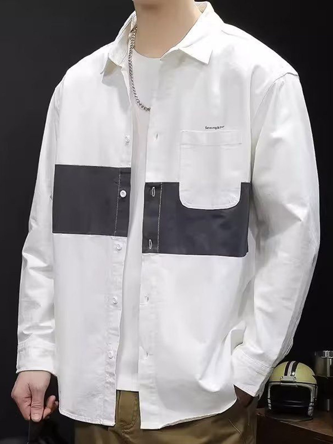 

StyleCast Men Opaque Casual Shirt, White