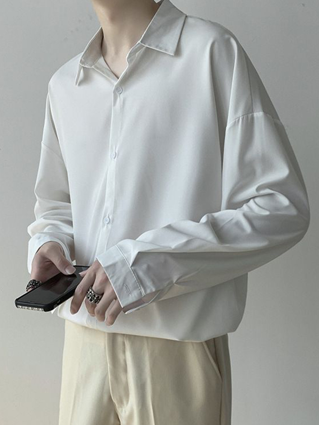 

StyleCast Men Opaque Party Shirt, White