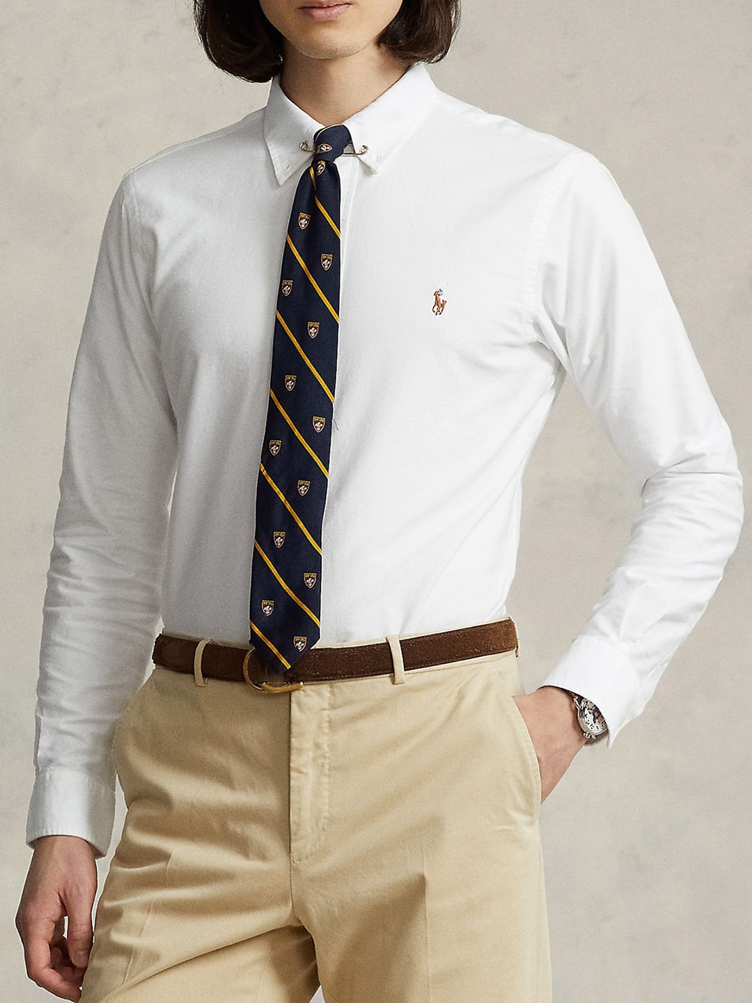 

Polo Ralph Lauren Men Custom Fit Oxford Shirt, White