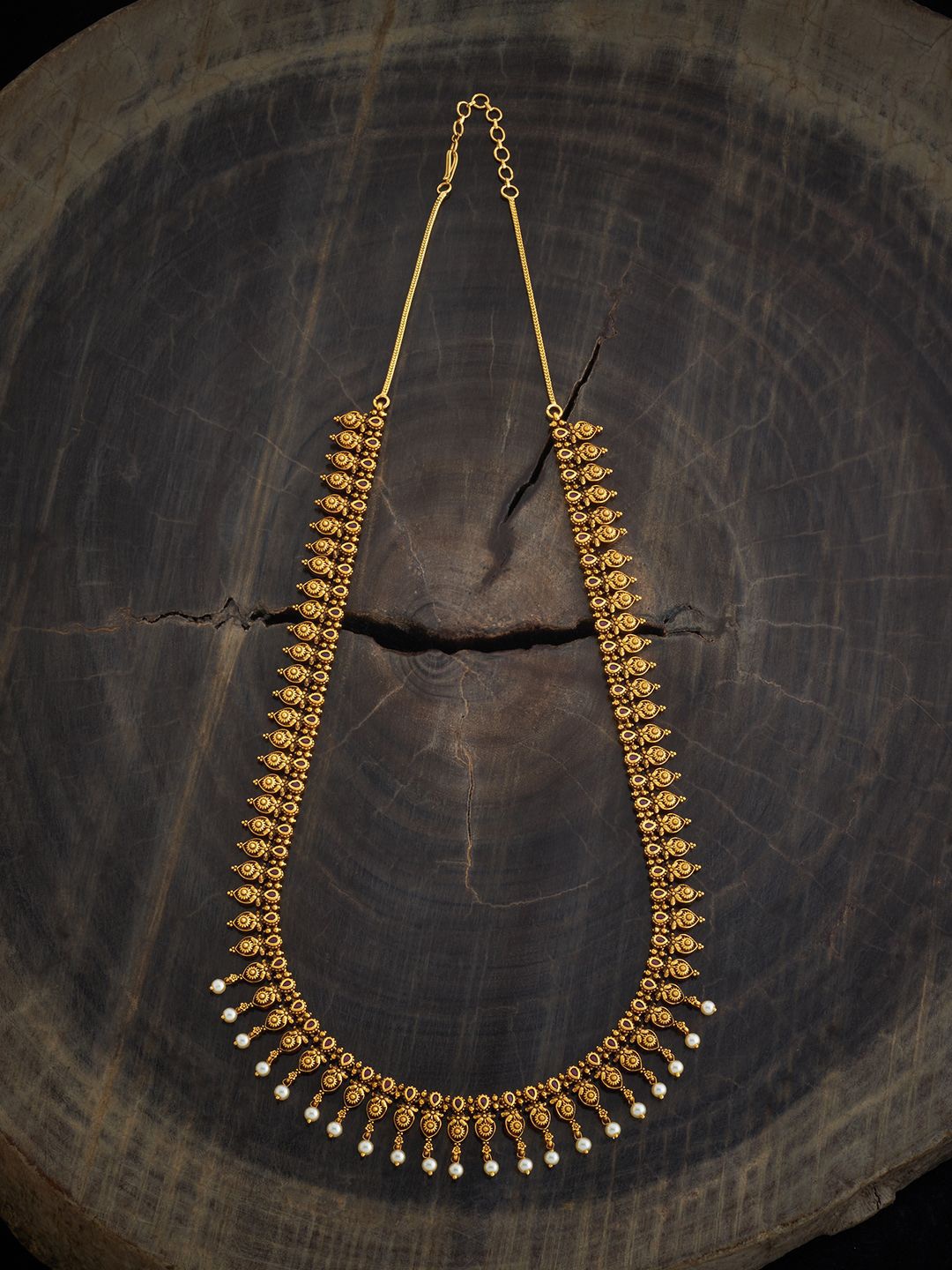 

Kushal's Fashion Jewellery Gold-Plated Antique Artificial Beads Necklace