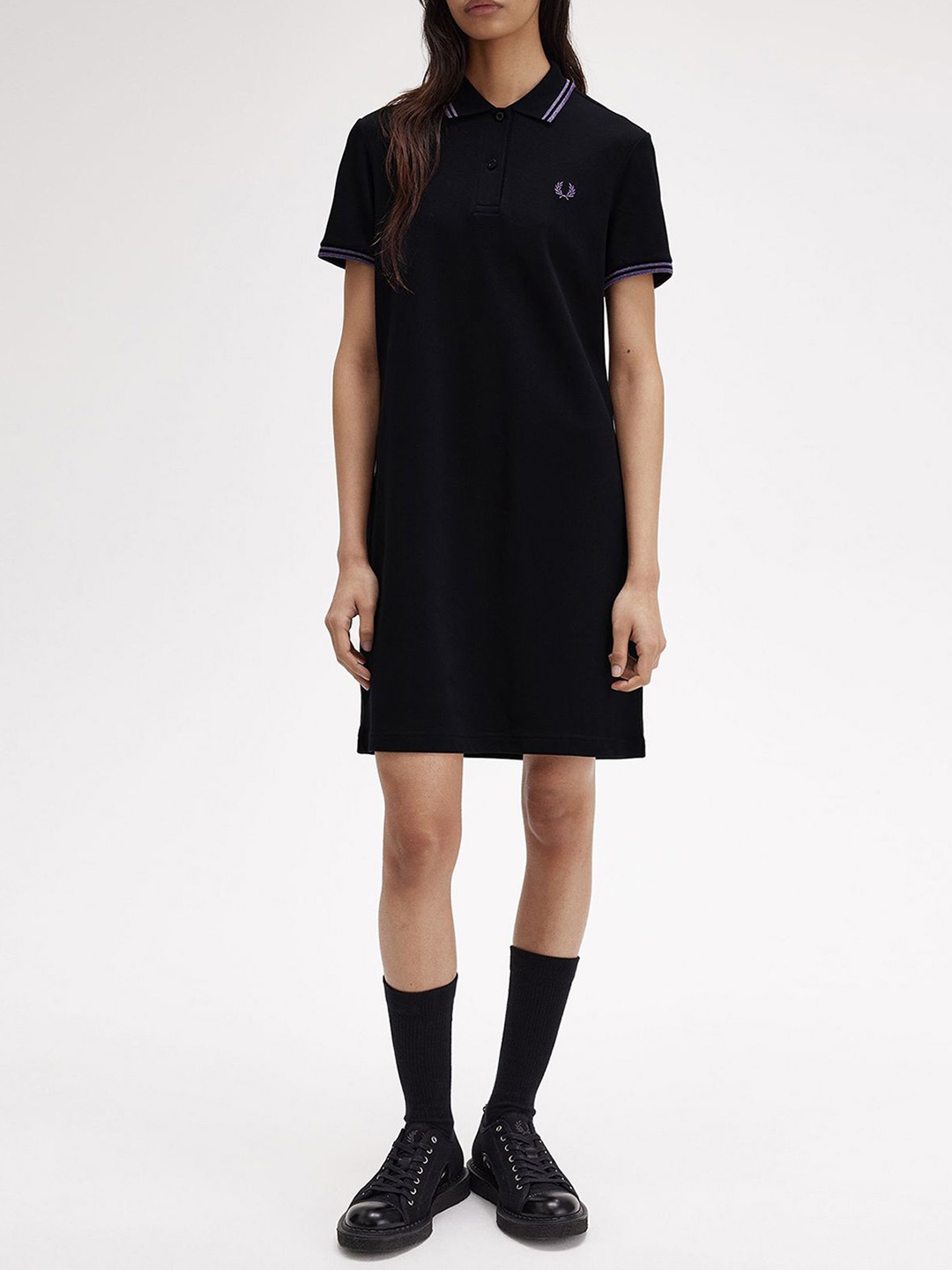 

Fred Perry T-shirt Dress, Black