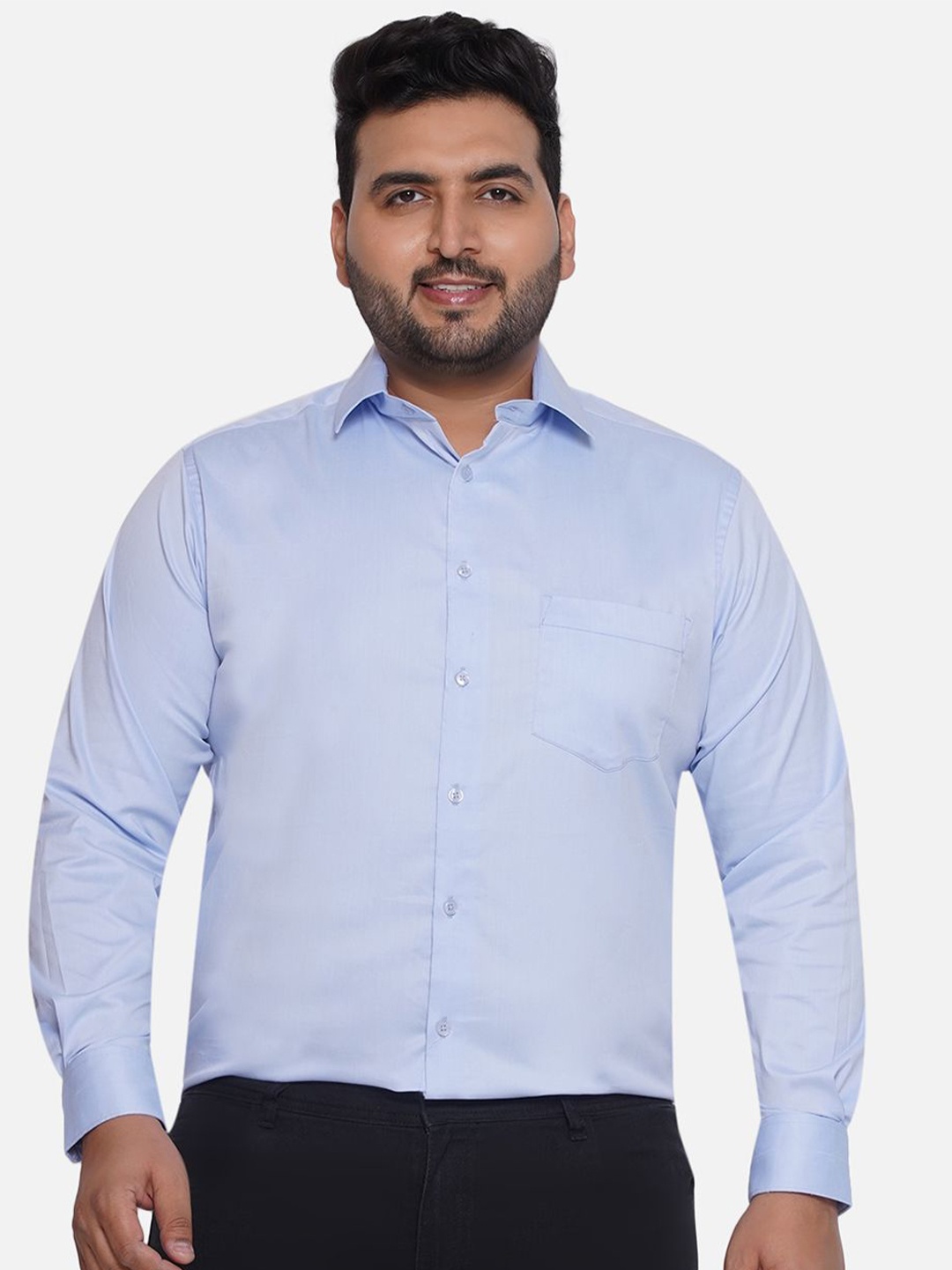

Santonio Men Classic Opaque Casual Shirt, Blue